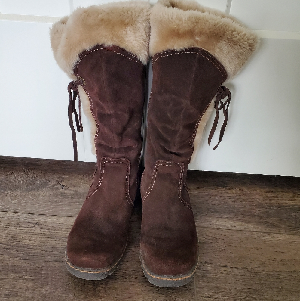 Belen baretraps leather boots